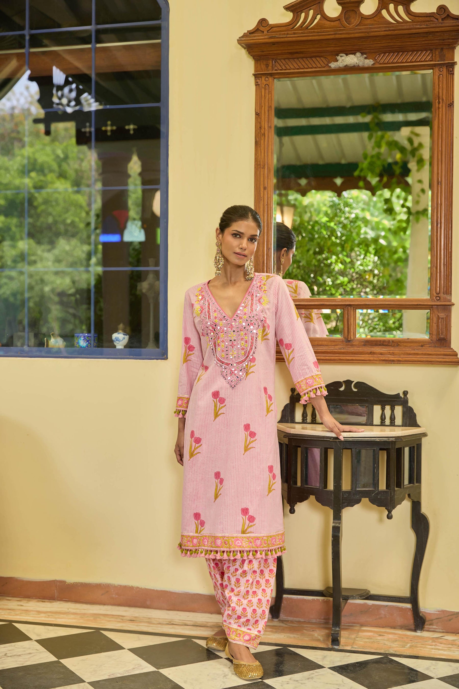 Tarani Mirror Work Suit Set