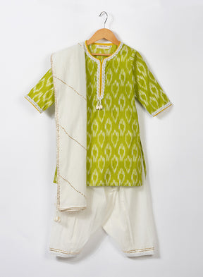 Kids Green Salwar Set