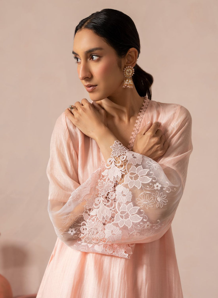 Priya Pink Lace Top