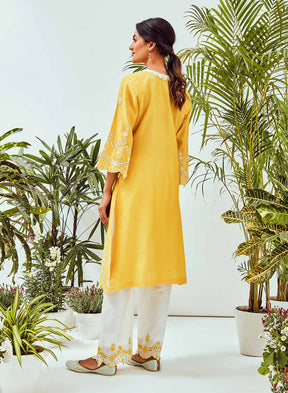 Sunflower Jaal Suit Set