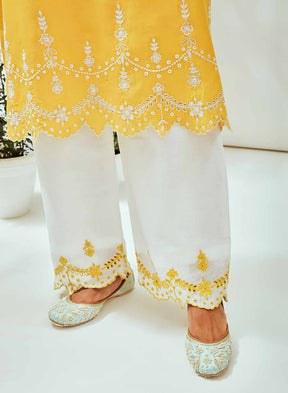 Sunflower Jaal Suit Set